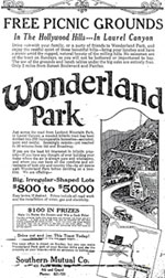 Wonderland Park Advertisement