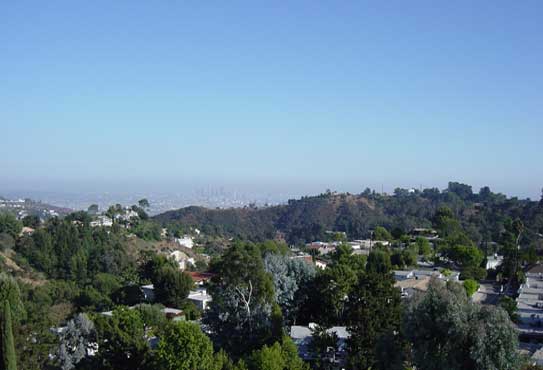Ridge Line With LA In Background